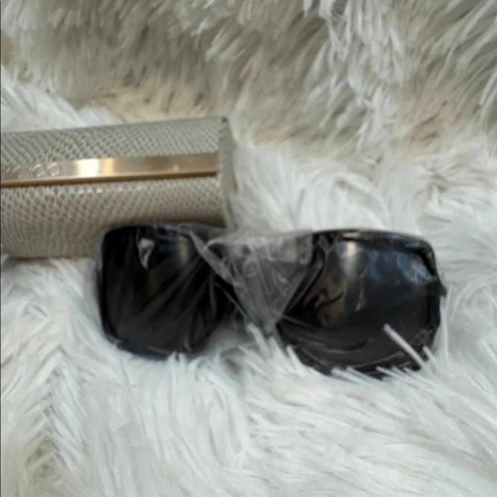 Authentic Jimmy Choo Chic Sammy G 55mm Black Sunglasses NWT! - Picture 6 of 14